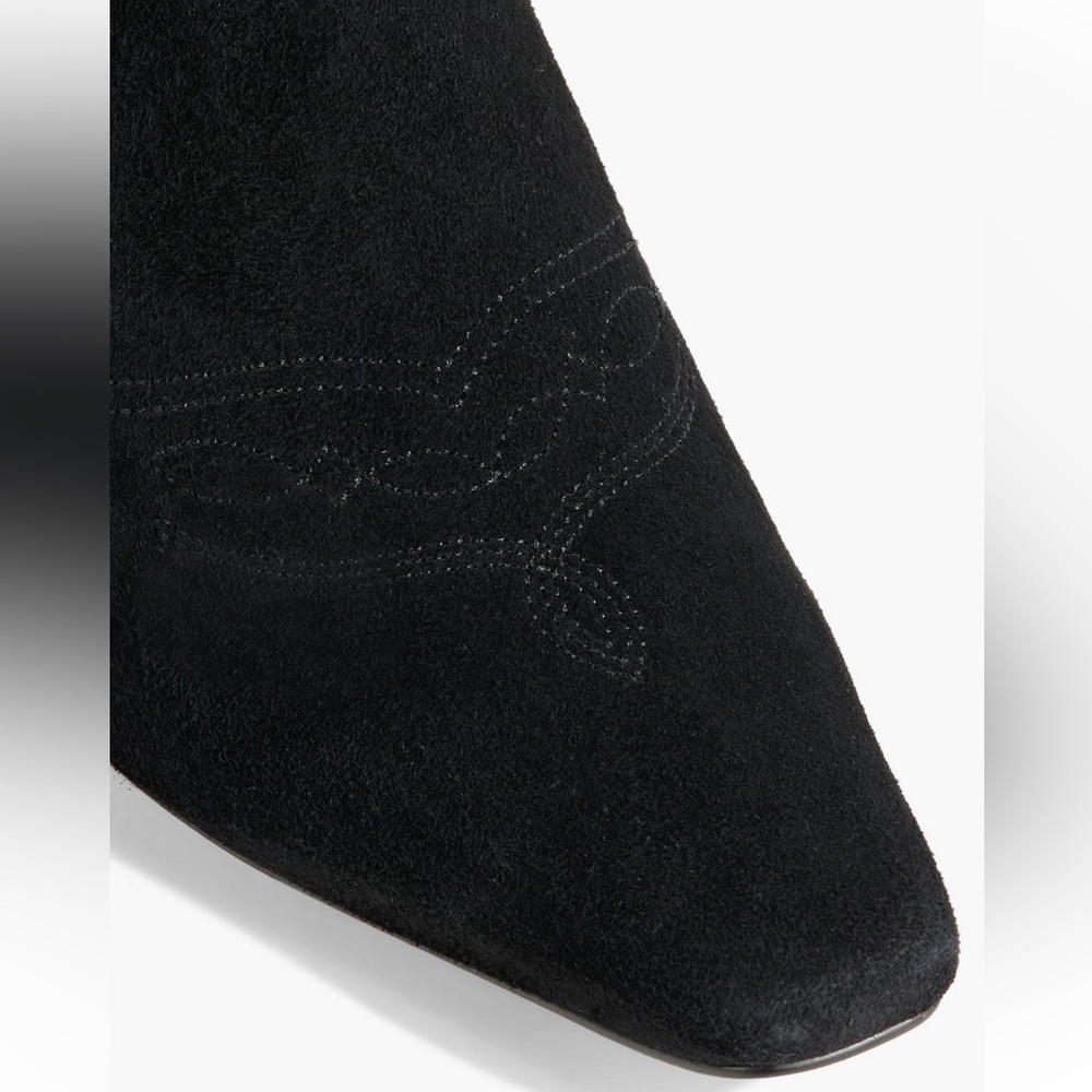 New in Box Sam Edelman Taryn Black Suede Boots - Picture 4 of 7